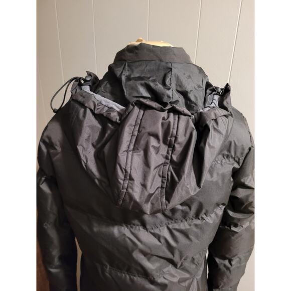 u2wear - Women's Size Small Floor Length Maxi Black Coat With Detachable Hood - Picture 8 of 16